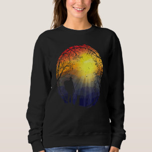 Adventure Mountaineering Hiking With Dog German Sh Sweatshirt