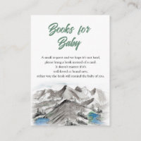 Adventure Mountains Baby Shower Books for Baby