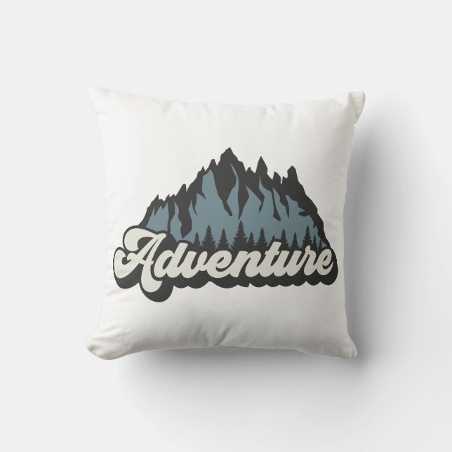 Adventure Mountains Cushion (Front)