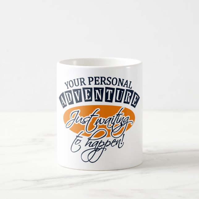 ADVENTURE mug - choose style & colour (Center)