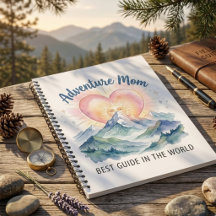 Adventure Mum Watercolor Mountain Journal