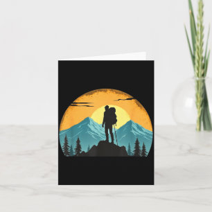 Adventure Nature Camping Mountain Hiking Lovers Card
