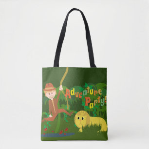 Adventure Party Cute Fun Jungle Design  Tote Bag