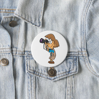 Adventure Photographer Boy with Camera 7.5 Cm Round Badge