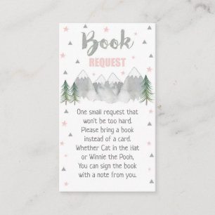 Adventure Pink Book Request Card 3.5 x 2