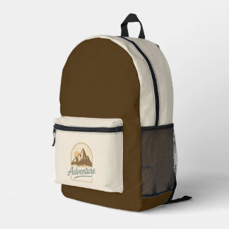 Adventure Print Cut Sew Bag