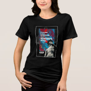 Adventure Quote -  Live Fully Motivational T-shirt Tri-Blend Shirt