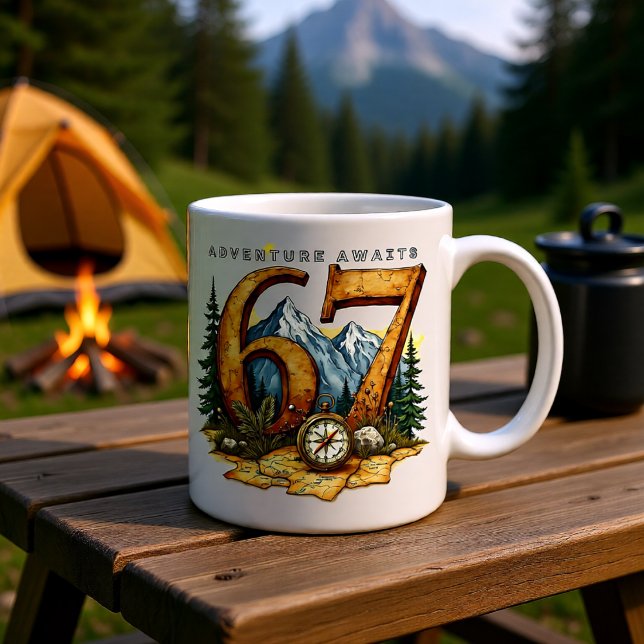 Adventure Retirement 67 Mug – Travel & Outdoors (Creator Uploaded)