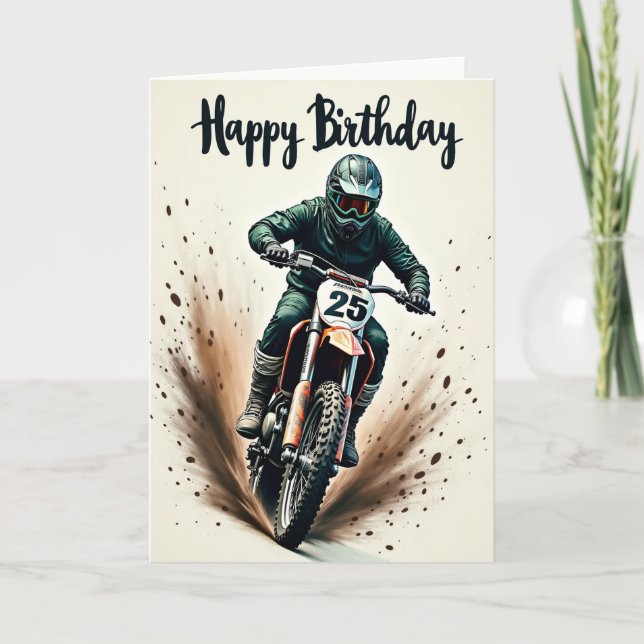 Adventure Rider Birthday Card (Front)