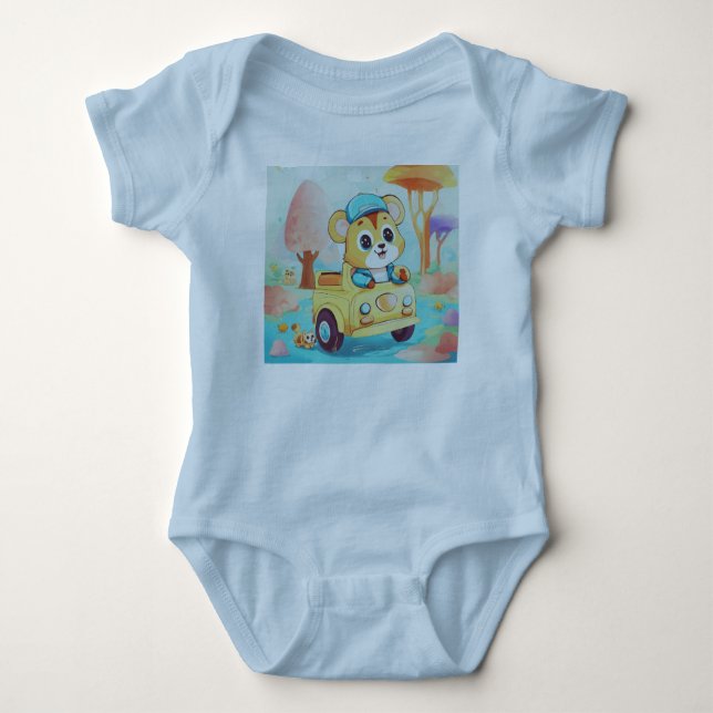 Adventure Threads: Travel-Inspired T-Shirt Designs Baby Bodysuit (Front)