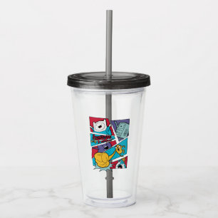 Adventure Time   Action Panel Graphic Acrylic Tumbler