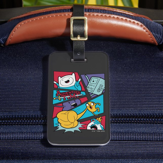 Adventure Time | Action Panel Graphic Luggage Tag (Front Insitu 2)