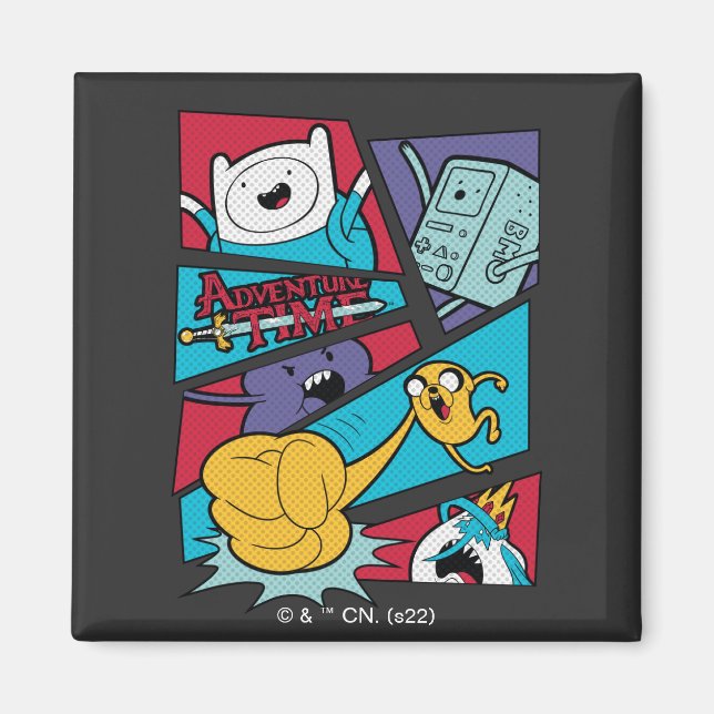 Adventure Time | Action Panel Graphic Magnet (Front)