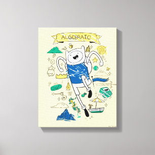 Adventure Time "Algebraic" Finn Sketch Canvas Print
