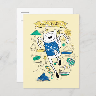 Adventure Time "Algebraic" Finn Sketch Postcard