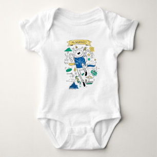 Adventure Time   "Algebraic" Finn Sketch T-Shirt Baby Bodysuit