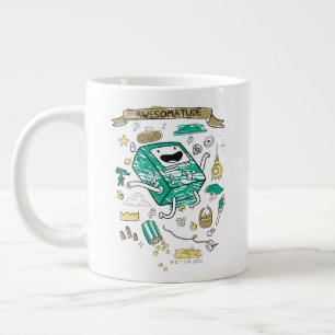 Adventure Time   "Awesomatude" BMO Sketch Large Coffee Mug