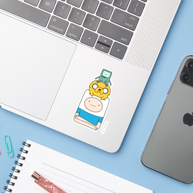 Adventure Time | BMO, Jake, & Finn (Laptop w/ iPhone)