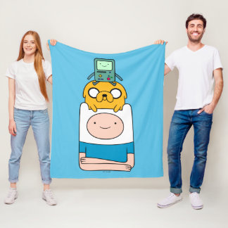 Adventure Time | BMO, Jake, & Finn Fleece Blanket