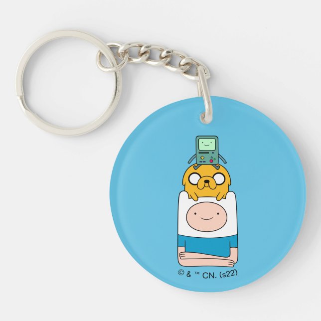 Adventure Time | BMO, Jake, & Finn Key Ring (Front)