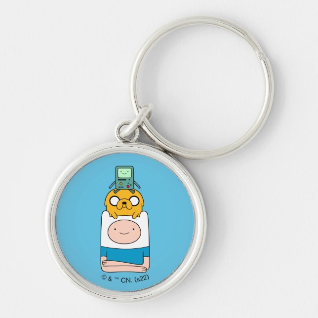 Adventure Time | BMO, Jake, & Finn Key Ring (Front)