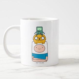 Adventure Time | BMO, Jake, & Finn Large Coffee Mug