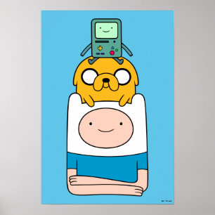 Adventure Time   BMO, Jake, & Finn Poster
