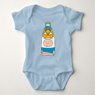 Adventure Time   BMO, Jake, & Finn T-Shirt Baby Bodysuit