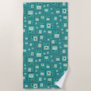 Adventure Time   BMO Pattern Beach Towel
