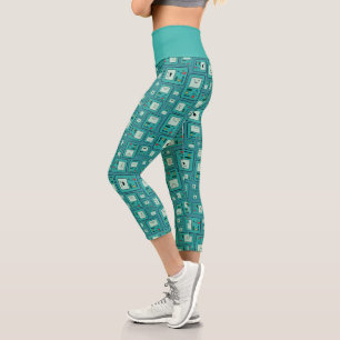 Adventure Time   BMO Pattern Capri Leggings
