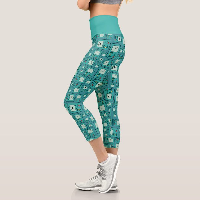 Adventure Time | BMO Pattern Capri Leggings (Left)