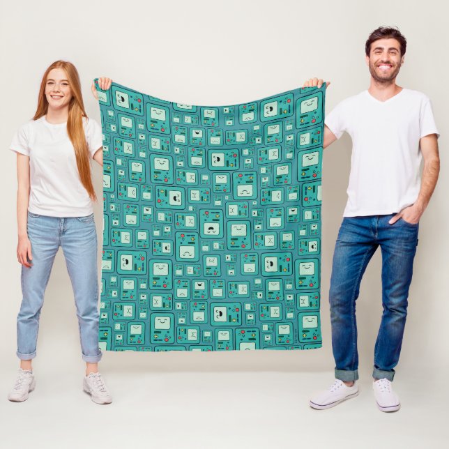 Adventure Time | BMO Pattern Fleece Blanket (In Situ)