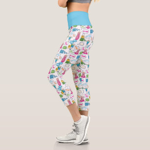 Adventure Time Character Call-Out Pattern Capri Leggings