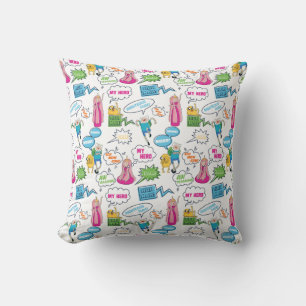 Adventure Time Character Call-Out Pattern Cushion