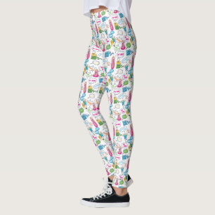 Adventure Time Character Call-Out Pattern Leggings