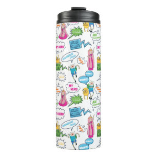 Adventure Time   Character Call-Out Pattern Thermal Tumbler