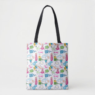 Adventure Time   Character Call-Out Pattern Tote Bag