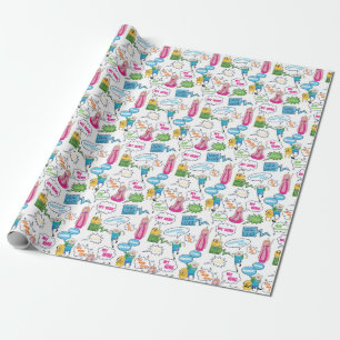 Adventure Time   Character Call-Out Pattern Wrapping Paper