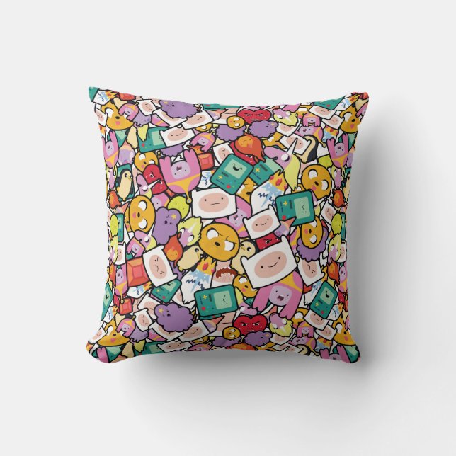 Adventure Time | Character Toss Pattern Cushion (Front)