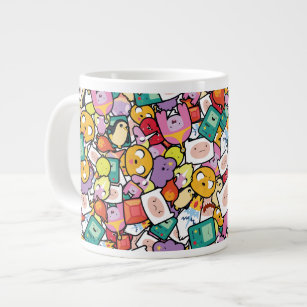 Adventure Time   Character Toss Pattern Large Coffee Mug