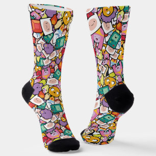 Adventure Time   Character Toss Pattern Socks