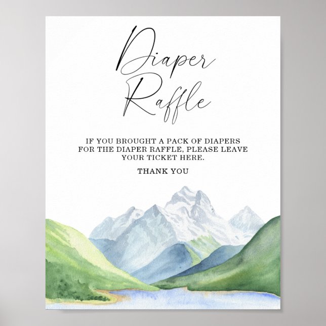 Adventure time! - diaper raffle poster (Front)