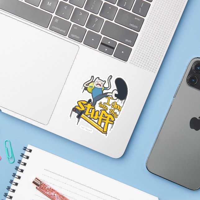 Adventure Time | Finn "I Am Into This Stuff" (Laptop w/ iPhone)
