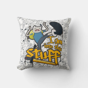 Adventure Time Finn "I Am Into This Stuff" Cushion
