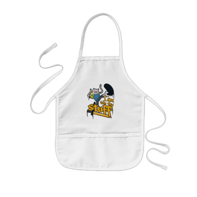 Adventure Time | Finn "I Am Into This Stuff" Kids Apron (Front)