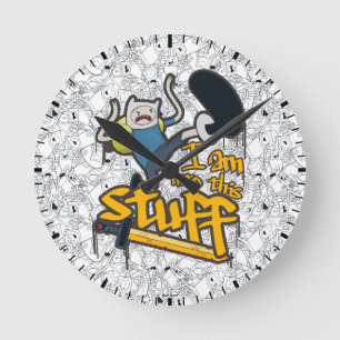 Adventure Time   Finn "I Am Into This Stuff" Round Clock
