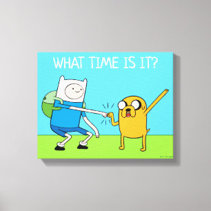 Adventure Time Finn & Jake Fist Bump Canvas Print