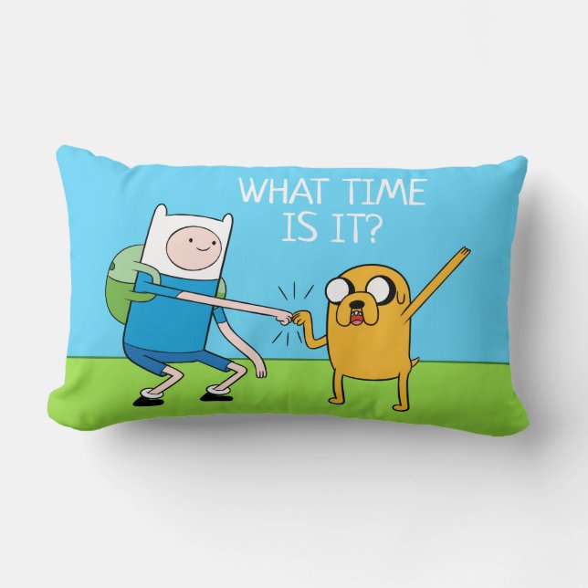 Adventure Time | Finn & Jake Fist Bump Lumbar Cushion (Front)