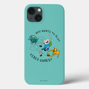 Adventure Time   Finn & Jake Play With BMO iPhone 13 Case