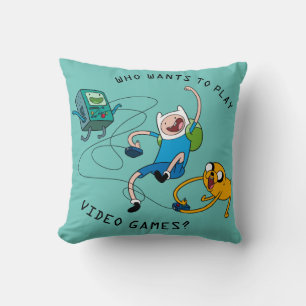 Adventure Time   Finn & Jake Play With BMO Cushion